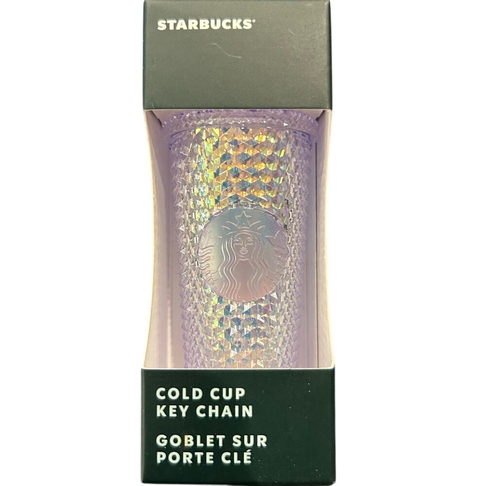 Starbucks Unicorn Bling Studded Cold Cup Tumbler Keychain